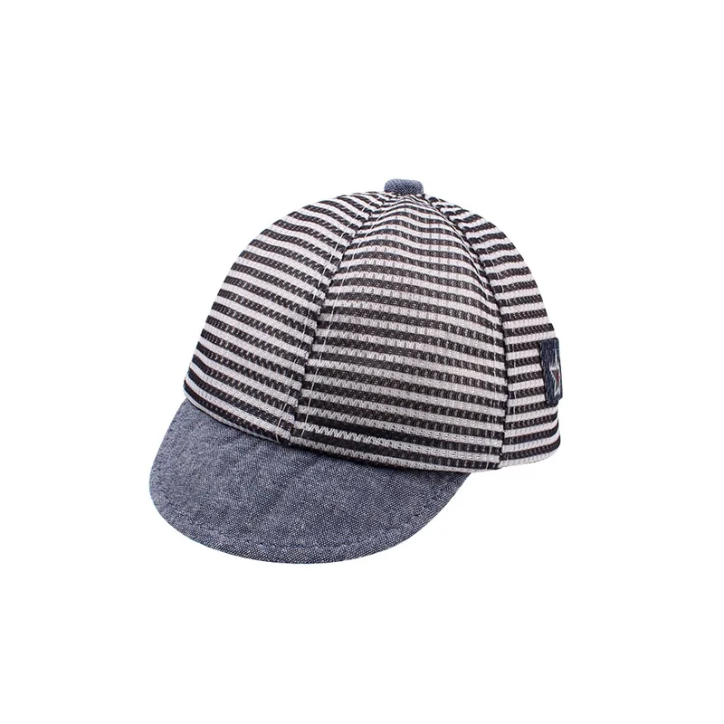 Fashion Striped Baby Cap For Boys Mesh Breathable Summer Cap Star Girls Baseball Cap 6-24M Toddler Summer Baby Boys Clothing (30)