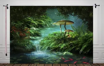 

5x7ft Green Garden Photography Backdrop Photo Backdrop Studio Background