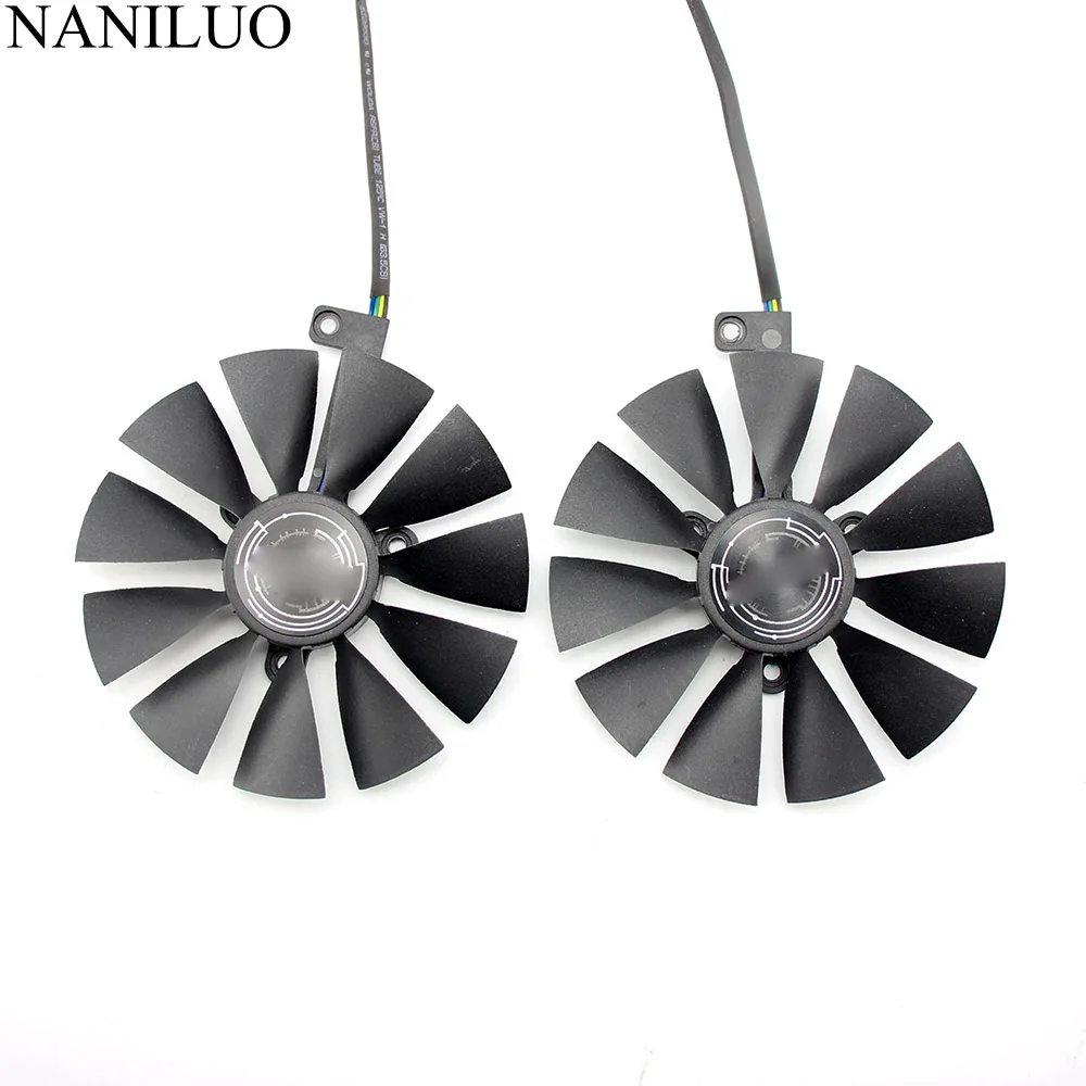 Tanie 87mm T129215SH FDC10U12S9 C 4Pin RTX 2060 2070 2080 GPU karty wentylatory dla ASUS GeForce RTX2080 RTX2060 do gier wentylator karty