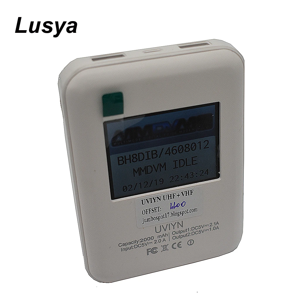 

LCD Display Portable MMDVM DXIYN UV Wifi Repeater Function Digital Hotsopt MMDVM Support DMR + P25 + YSF QSO Inside with Battery