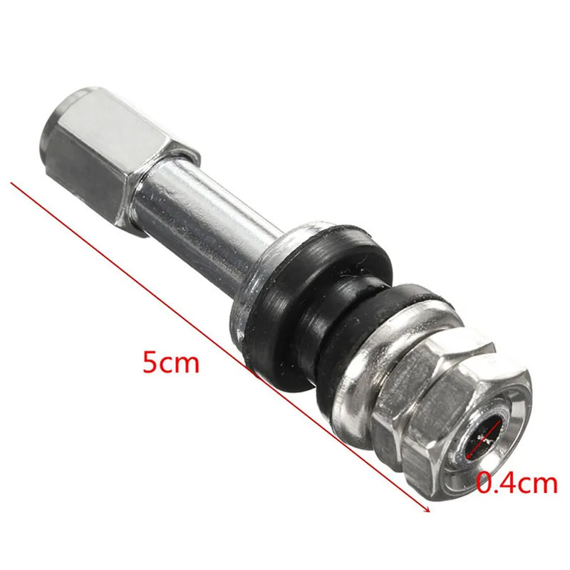 4 шт. Tr48E алюминиевый бескамерный клапан для шин TPMS, автомобильный металлический прямой клапан с отверстием, автомобильные внешние аксессуары