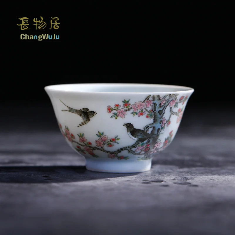 Changwuju в Цзиндэчжэнь чашки и блюдца китайский чай чашка цвет эмалей кунг-фу чайная