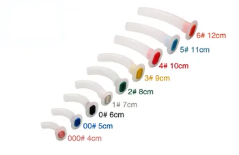 

9 Pieces 9 size Disposable White Color Coded Airway Tube With Plastic Case Gas Guide Tube For Patients OPP Package