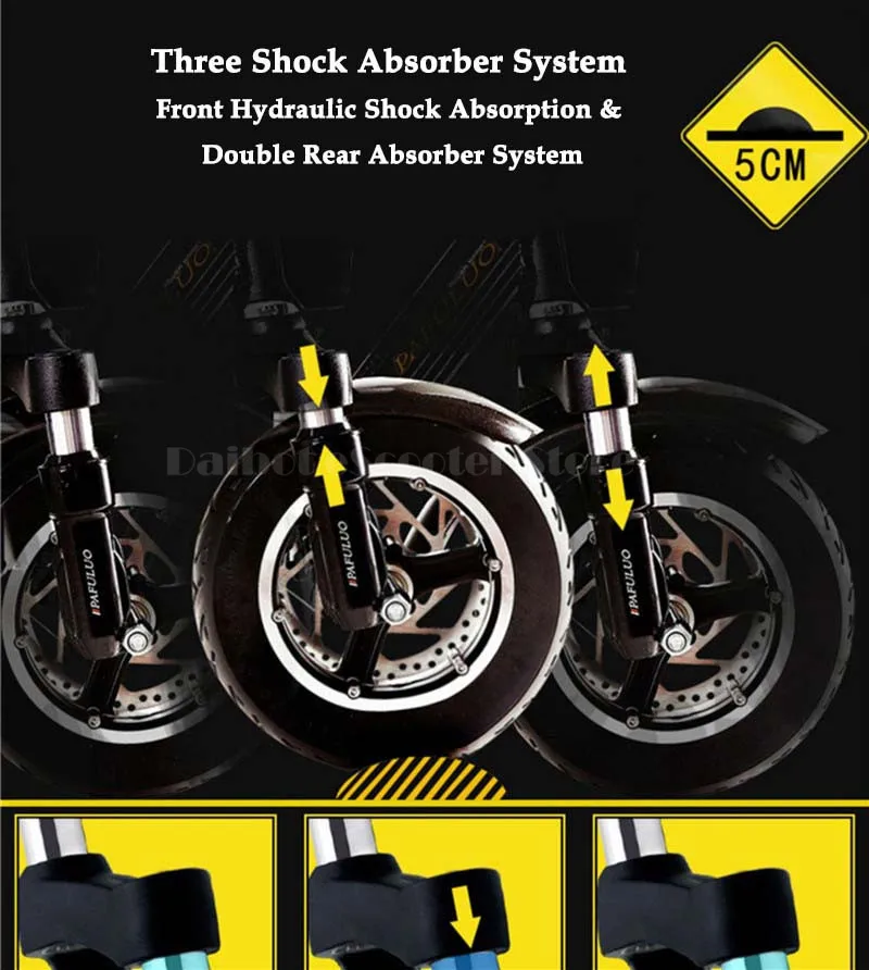 New Waterproof Electric Scooter 1000W 11 Inch Electric Scooters Off Road Electric Scooter With Seat Adults                       (25)