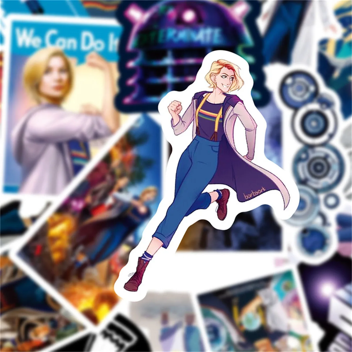 2019 New Doctor Who Stickers Sets Anime Sticker Lot For Laptop Bicycle Phone GuitarCartoon Stickers Pack