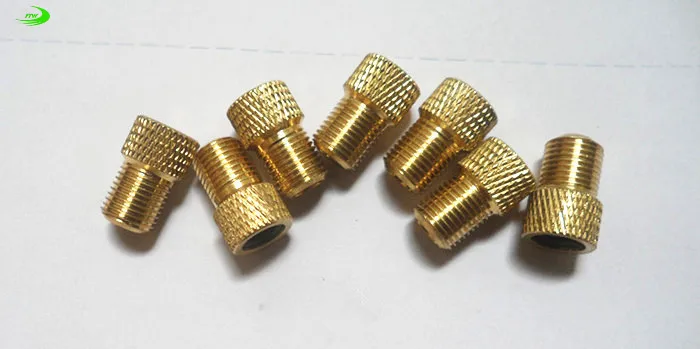 Sale Copper road bike bicycle valve adapters wind fire wheels adapters gas nozzle air valve Conversion head Converter TL0203 1