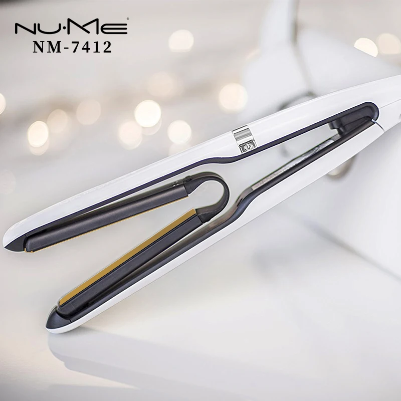 NuMe Flat Iron воздуха пластины керамические выпрямитель для волос профессиональные щипцы для выпрямления волос железа бигуди ролика Стайлинг