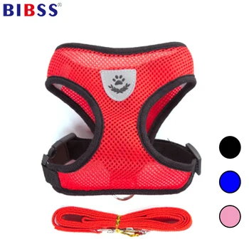 

Breathable Soft Dog Harness Cat Control Nylon Mesh Adjustable Vest harness leash for Pet puppy Chest Strap pet products