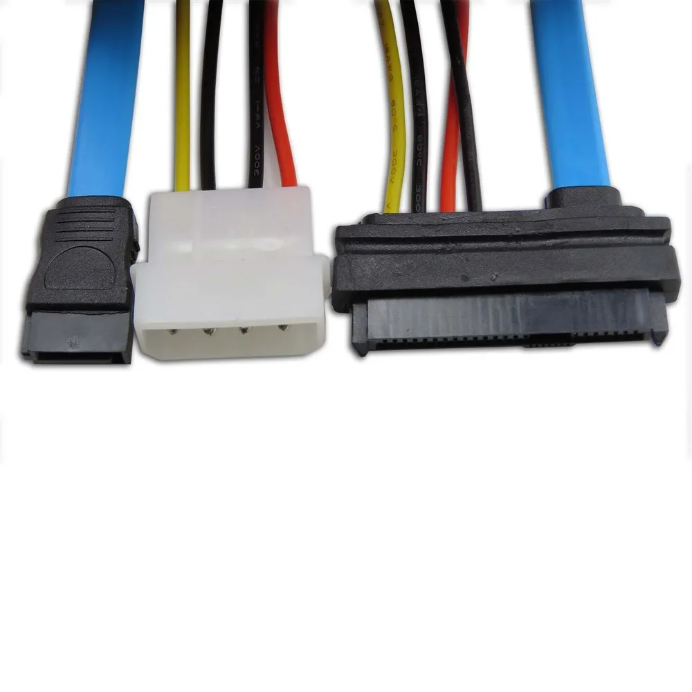 

7 Pin SATA Serial ATA to SAS 29 Pin & 4 Pin Power Cable Male Connector Adapter for 2.5" inch HDD Hard Disk Drive F