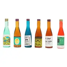 Dongzhur деревянный игрушечный дом Miniaturas 1:12 6 шт. бутылки для напитков миниатюры для кукольного домика 1:12 кукольный домик кухонные аксессуары бутылки