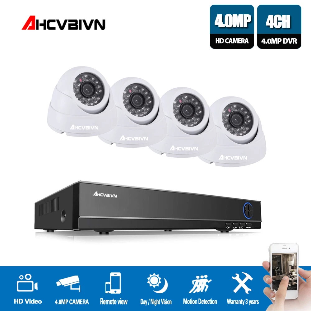 

4MP 5MP HDMI 1080P DVR Kit 8CH AHD CCTV System 4PCS 4.0MP Security Camera security camera system 4MP Surveillance DIY Kit