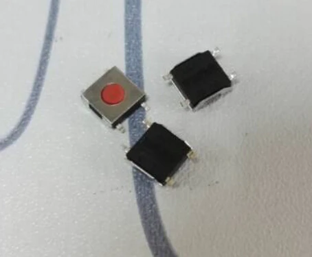 100 шт. 6x6x2 5 мм 6*6*2 Красный SMD 4-контактный кнопочный переключатель