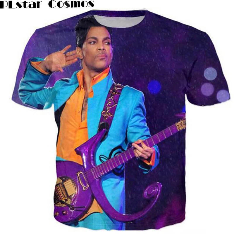 

PLstar Cosmos Prince Purple Rain T-Shirt Summer Style Tops tee Women Men tshirt Casual 3d Outerwear Cartoon Character t shirt