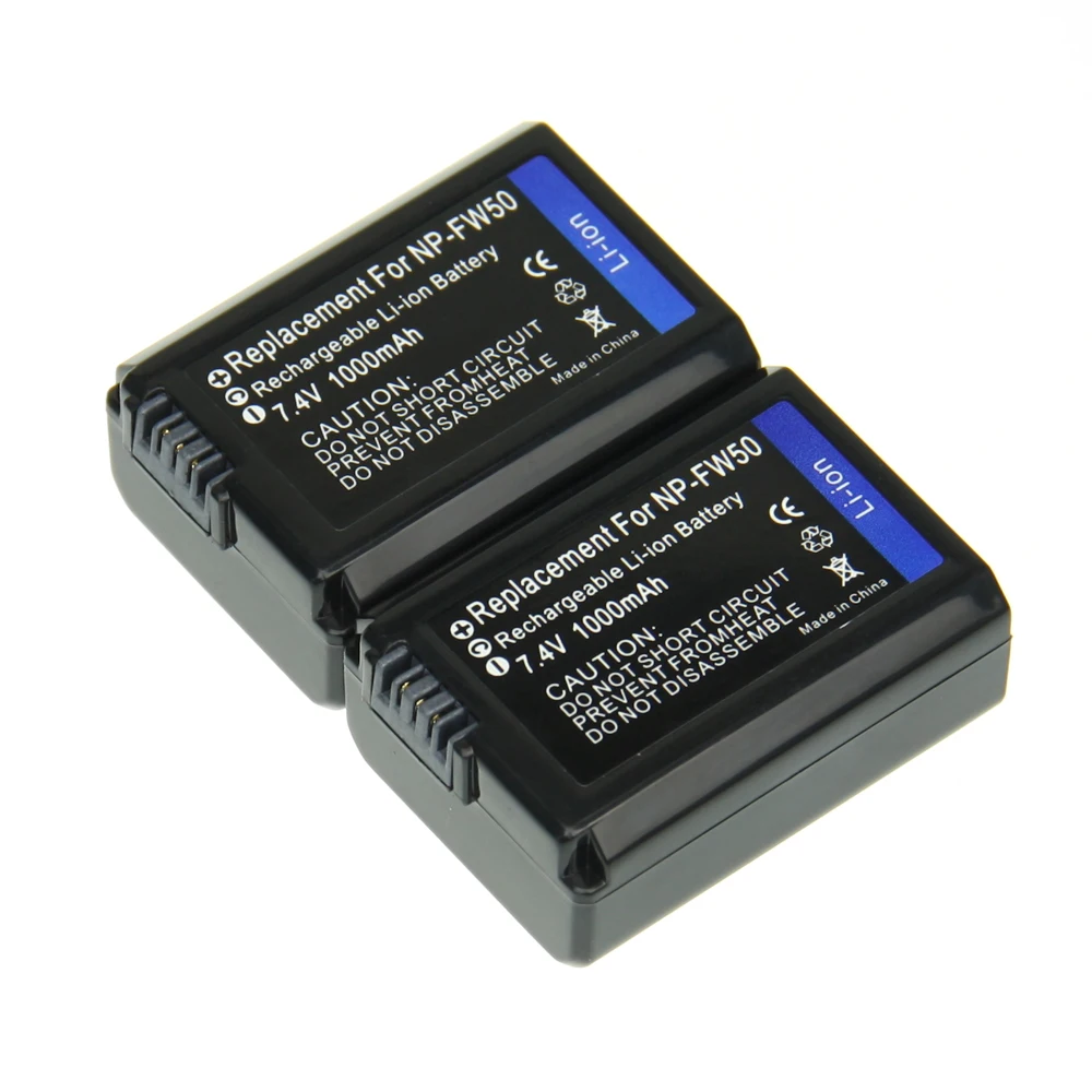 Digital Boy 2Pcs NP FW50 NP FW50 NPFW50 Li ion Camera Battery For Sony