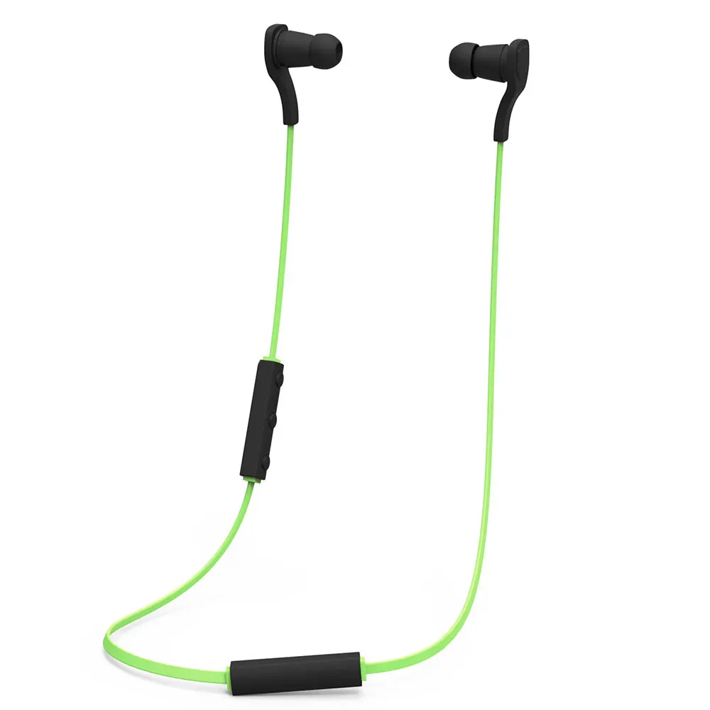 BT-H06 Спорт Беспроводные Стерео Bluetooth 3.0 Гарнитура с Микрофоном для iPhone для Samsung - Цвет: Зеленый