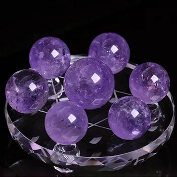 

Pure natural purple crystal ball ornaments seven home office lucky evil home feng shui ornaments special offer free shipping
