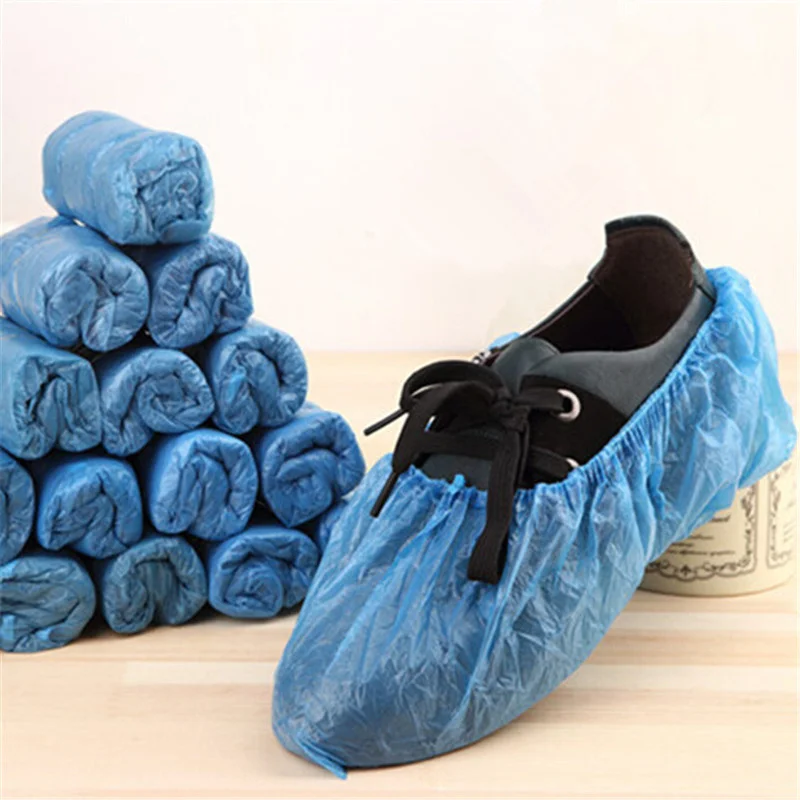 Buy 100Pcs/Set Disposable Plastic Shoe Covers Carpet