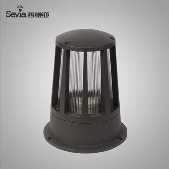 

Pillar Top Lighting Fixture with Die Casting Aluminum Body and Polymer Diffuser, Garden Wall Top Pedestal Light