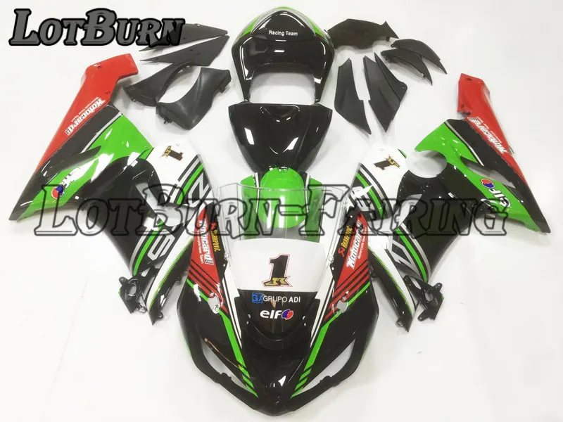 Пластик обтекатель комплект пригодный для KAWASAKI ZX6R 636 ZX-6R 2005 2006 05 06 набор