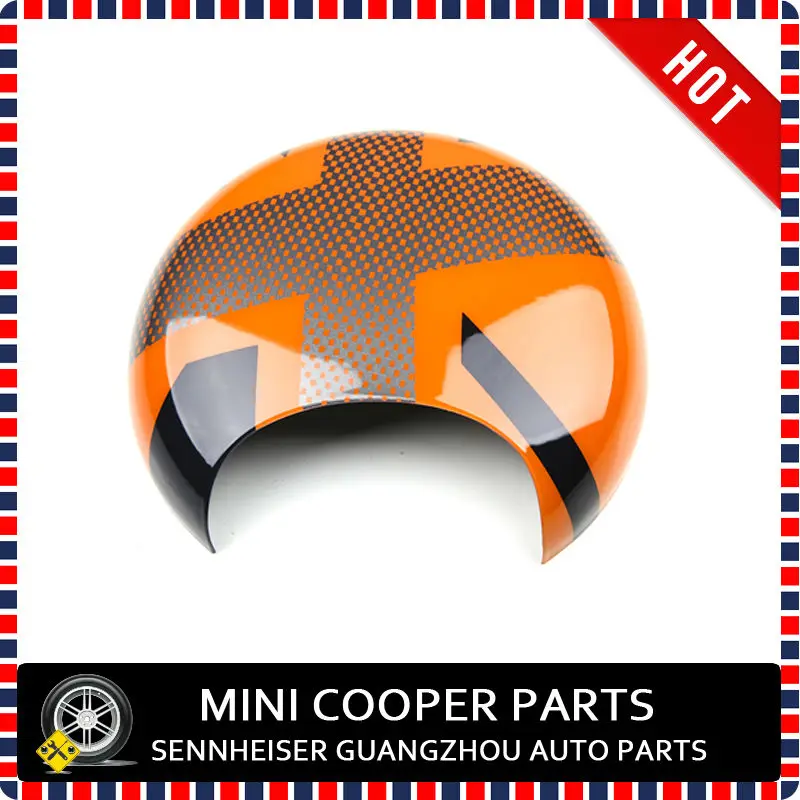 Mini Cooper Orange Union Jack Style Tachometer Cover-1