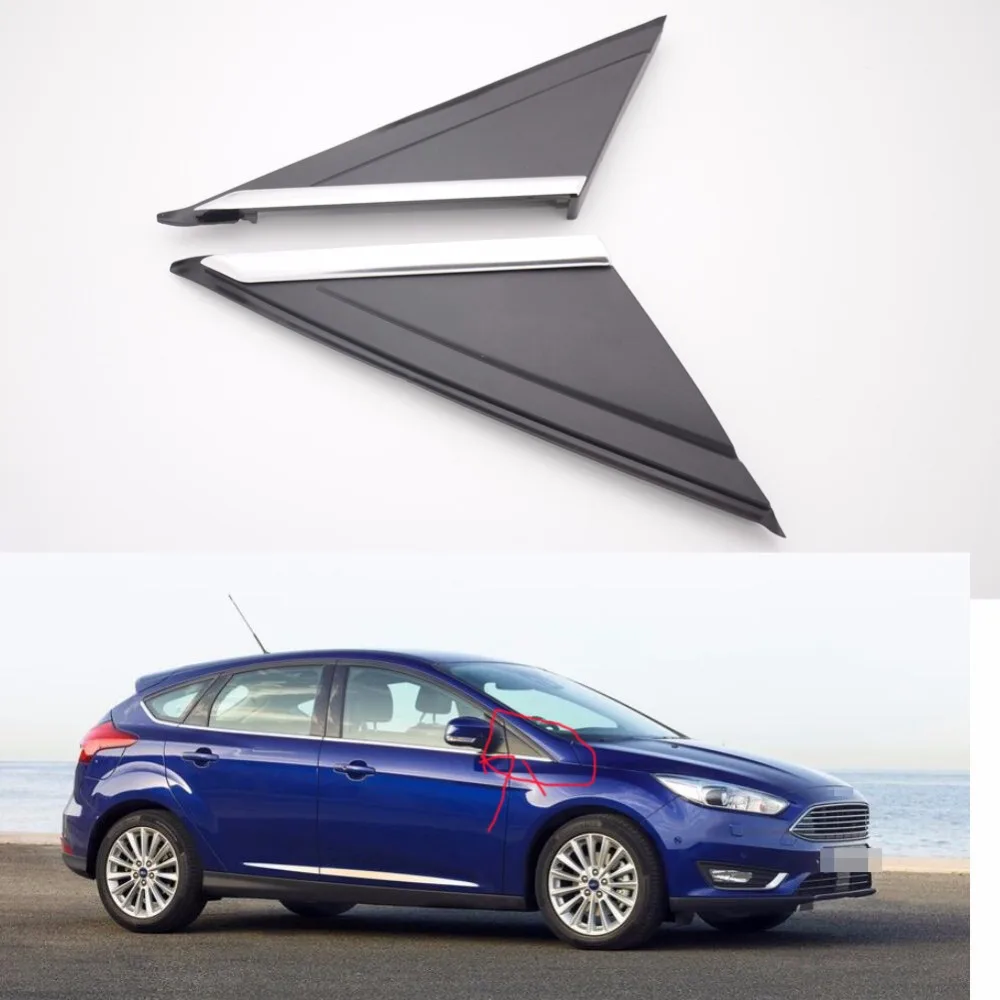 1Pair Front Door Window Molding Cover Triangle Trim Left & Right For Ford Focus 2012 2017in
