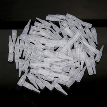 1Set/100Pcs Tattoo Needles Tips For Makeup Caps Eyebrow Lip Machine Disposable White HTY07