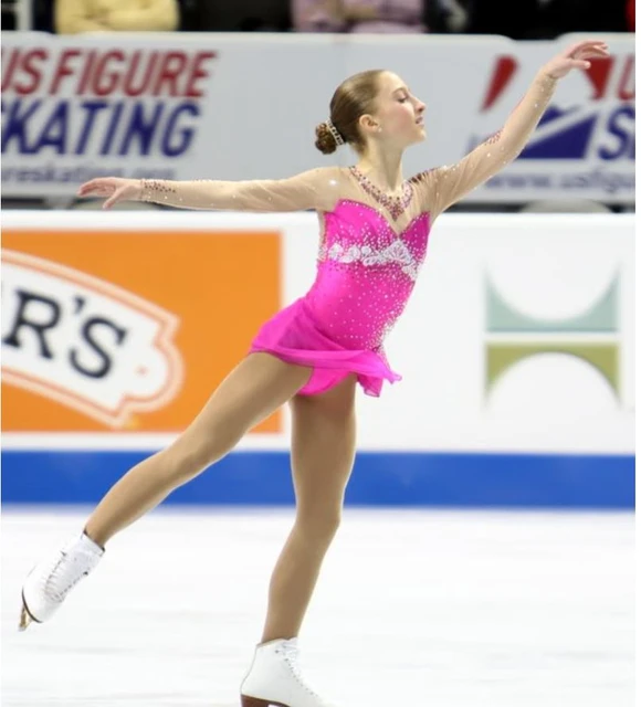 Vestidos de patinaje artístico para niñas, traje de patinaje sobre hielo  personalizado, ropa para niños, Envío Gratis