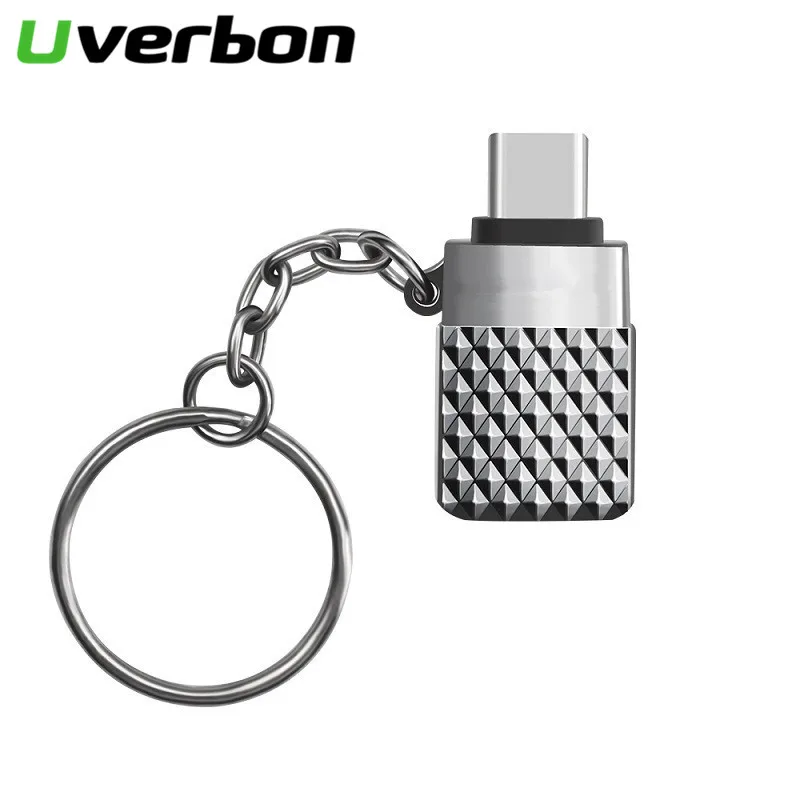 

Type C OTG Adapter Micro USB Female to Type-C Male Converter Cable with Chain for Samsung Galaxy S8 S9 Huawei P20 Phone Adapter