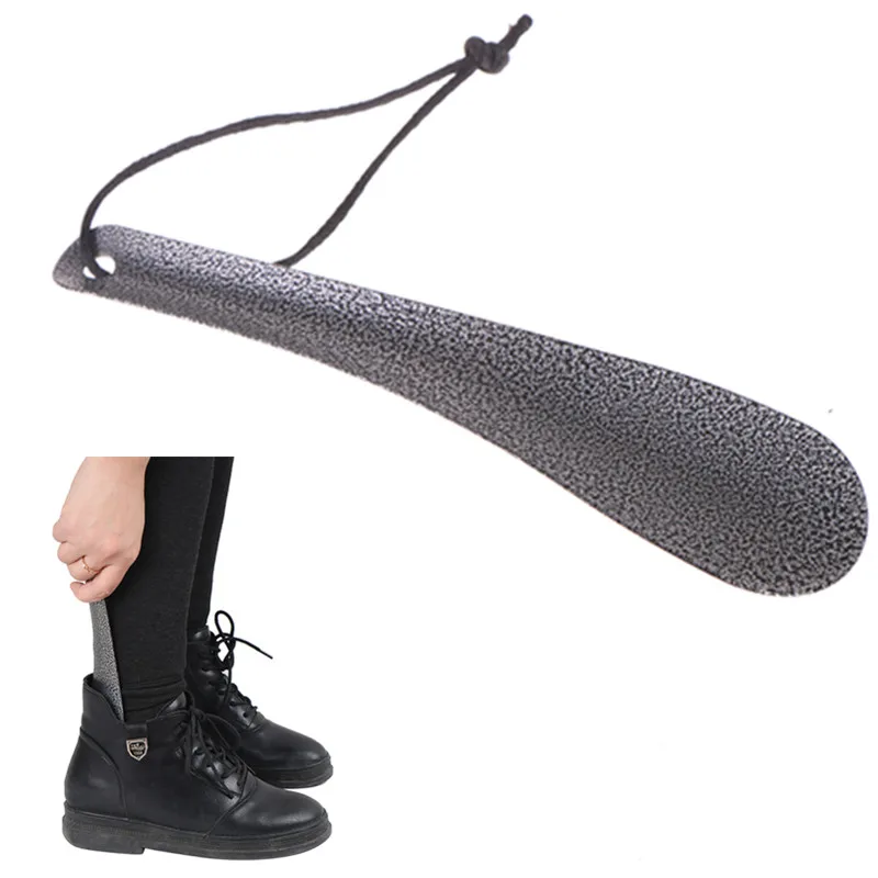 1PC 19cm Pratical Shoehorn Stainless Steel Shoe Horn Spoon Shoes Lifter Tool
