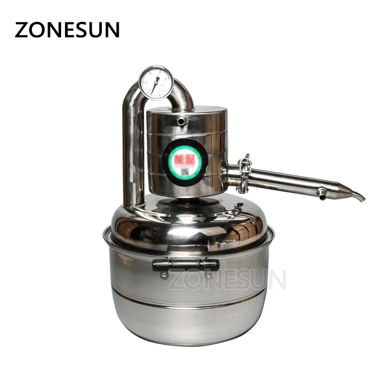 Винный дистиллятор ZONESUN на 10 л бытовые комплекты для бара бойлер вина водный