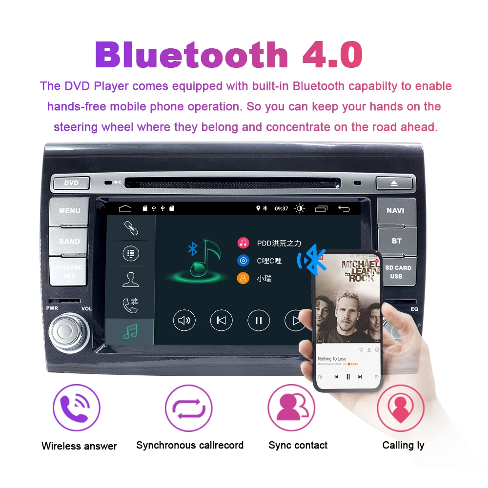 Sale Xonrich 2 Din Android 9.0 Car Multimedia player For Fiat/Bravo 2007 2008 2009 2010 2011 2012 Car Radio GPS Navigation DVD TV 4G 5