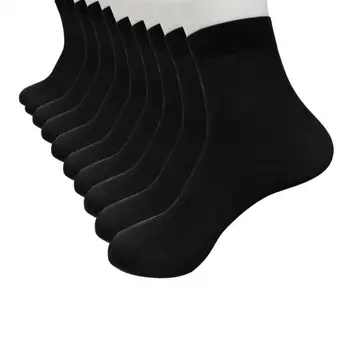 

Socks 2017 New Fashion 10 Pairs Bamboo Fiber Ultra-thin Elastic Silky Short Silk Comfortable Breathable Christmas Men Socks
