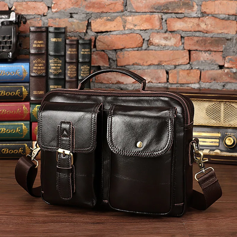 Пояса из натуральной кожи большой мужской Портфель Бизнес Сумочка ноутбук сумка Офисные Сумки для мужчин Maleta Bolso Hombre