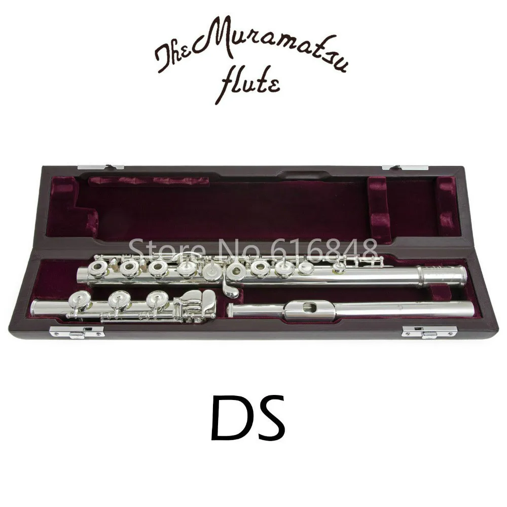 

Muramatsu DS 17 Keys Holes Open C Tune Flute Silver Plated Surface With Case Free Shipping E-Mechanism Flute