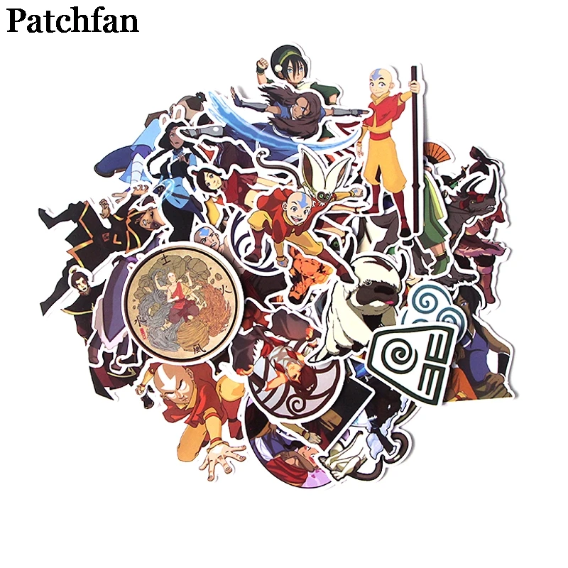 

Patchfan 41pcs Avatar The Last Airbender Creative badge DIY sticker Cartoon style for DIY PC wall phone scrapbooking album A2086