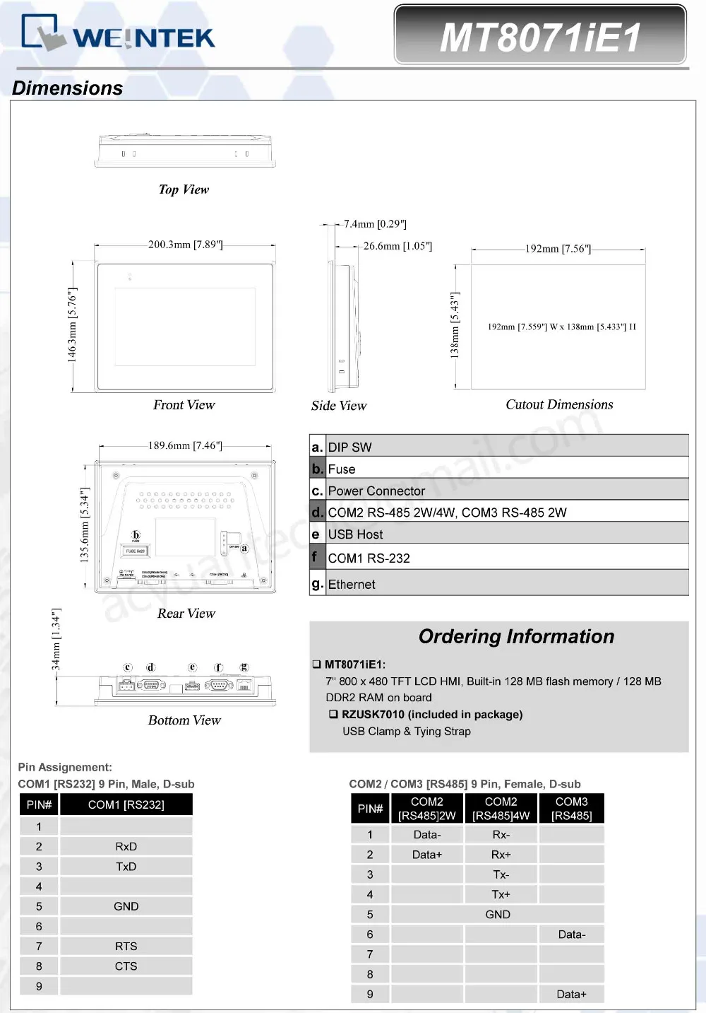 MT8071iE " WEINVIEW/Weintek HMI TFT ЖК-дисплей 800*480 HMI weintek 7 дюймов HMI Сенсорный экран для контроллера с ЧПУ