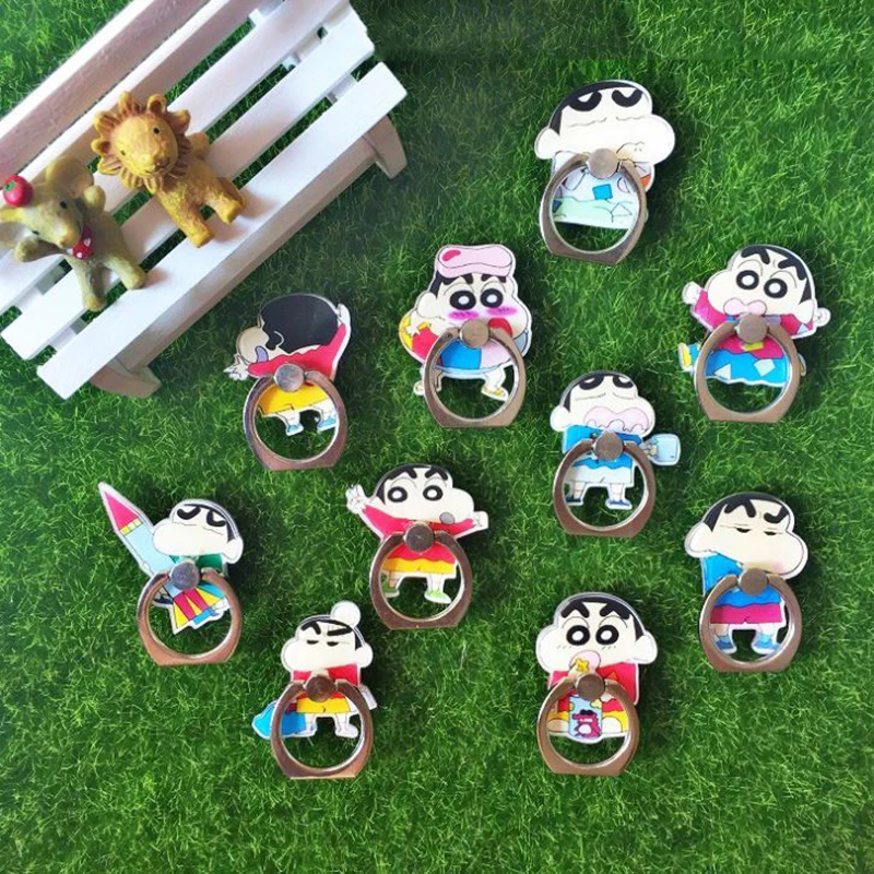 

1 Pc Universal Crayon Shinchan Phone Holder Stand 360 Degree Acrylic Finger Ring for Phone Mobile Phone Support Figure Toys