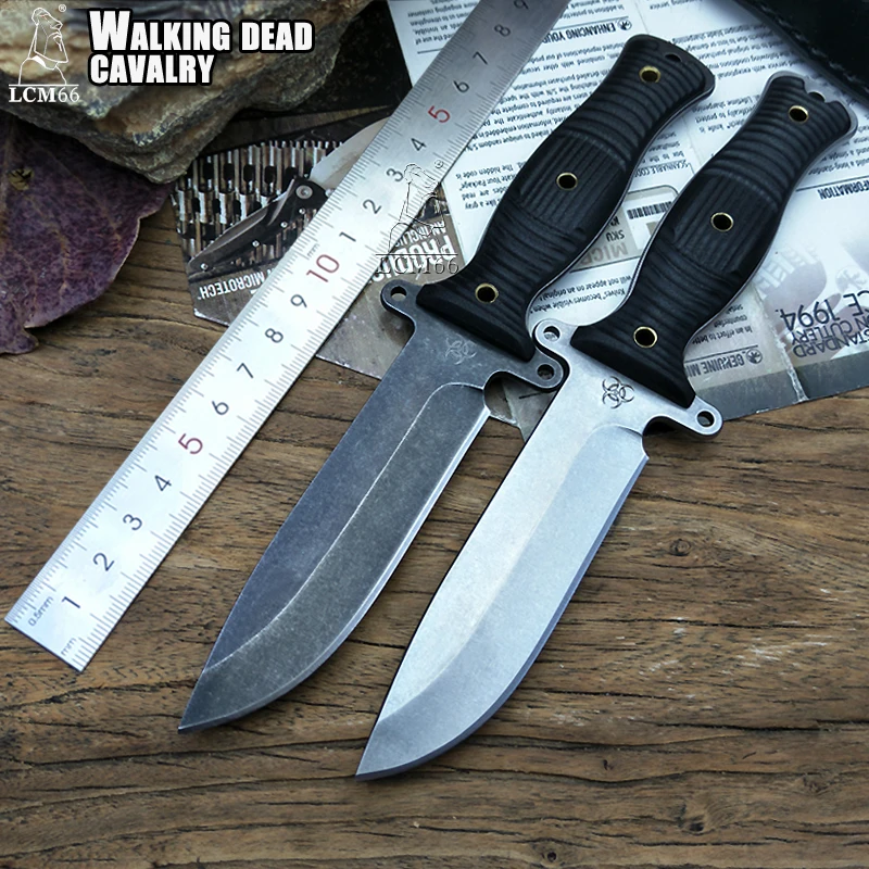 LCM66 hunting knife Tactical Small Fixed Knives,D2 steel G10 handle
