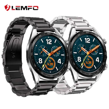 

LEMFO Original Smart Watch Band For Huawei Watch GT Strap 22mm Stainless Steel Replacement Bracelet Business Wristband Men