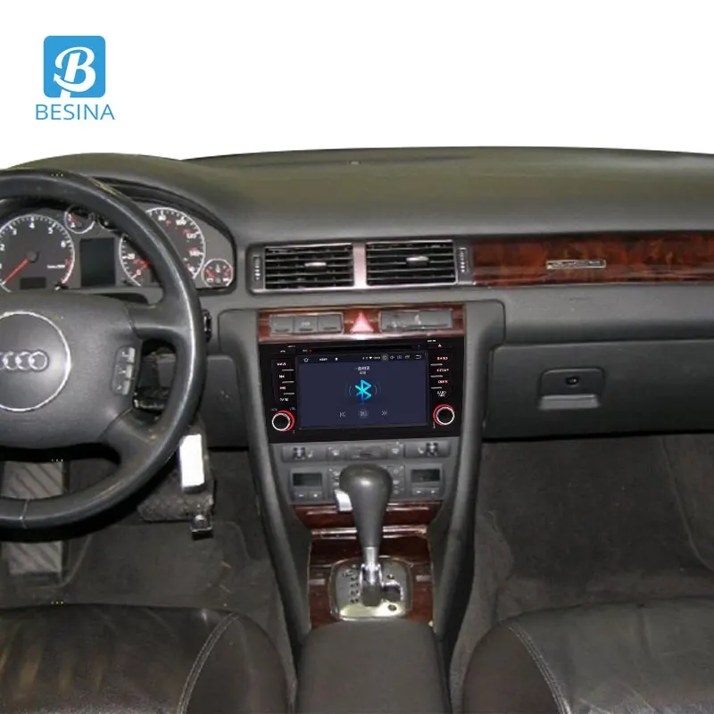 Excellent Besina 2 Din Android 9.0 Car DVD Player For AUDI A6 S6 RS6 GPS Navigation Wifi Bluetooth Multimedia Car Radio Antoaudio Stereo 5