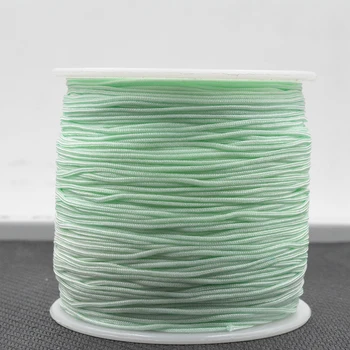 

Green Colors Nylon Cords Thread Chinese Macrame Cord Bracelet Braided String DIY Tassels Beading Jewelry Making String Thread