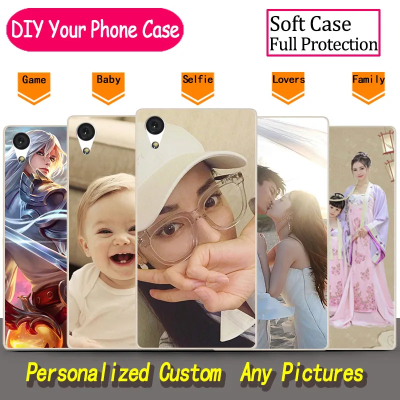 Custom DIY Photo Phone Case For Sony Xperia Z3 L55T L55U D6603 D6616 Soft Silicone Image Bag Pictures Unique Design |