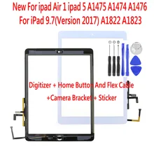 Новый сенсорный экран дигитайзер для iPad Air A1474 A1475 A1476 для iPad 9,7 (версия 2017)5th Gen A1822 A1823 Передняя стеклянная панель