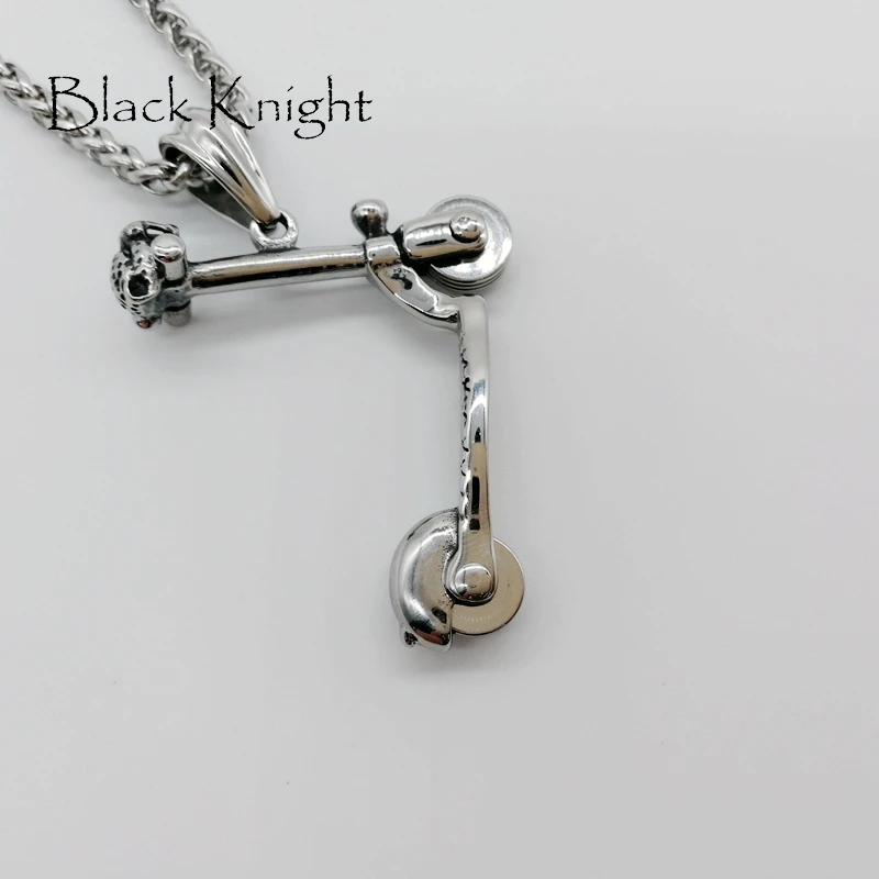 

2018 S/S New Vintage silver color Leopard head scooter pendant necklace mens cool hip hop bicker scooter necklace BLKN0600