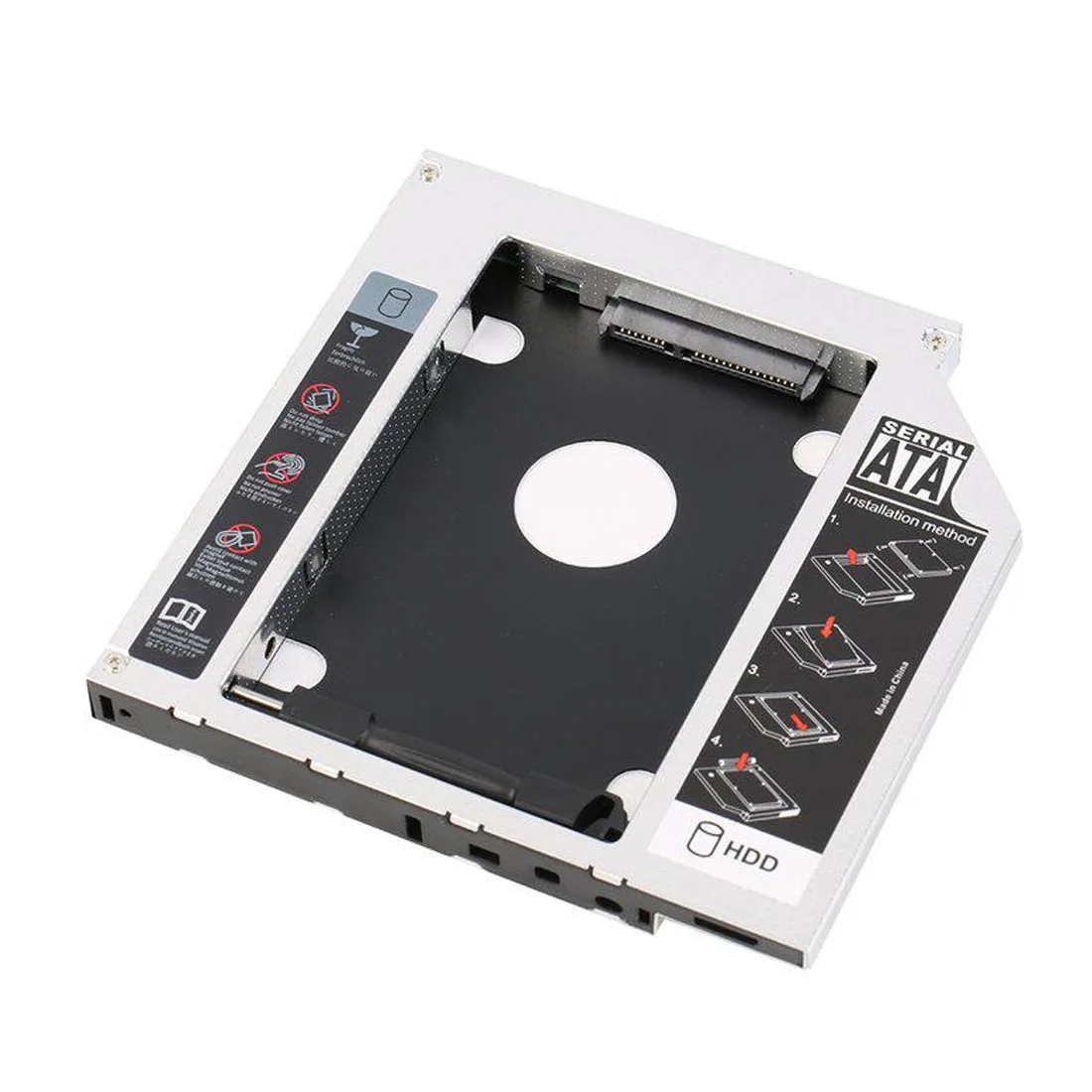 

For SSD HDD HD Hard Disk Driver External 2nd Caddy SATA 3.0 Case Enclosure for 12.7mm CD DVD ROM Optical Bay for Notebook
