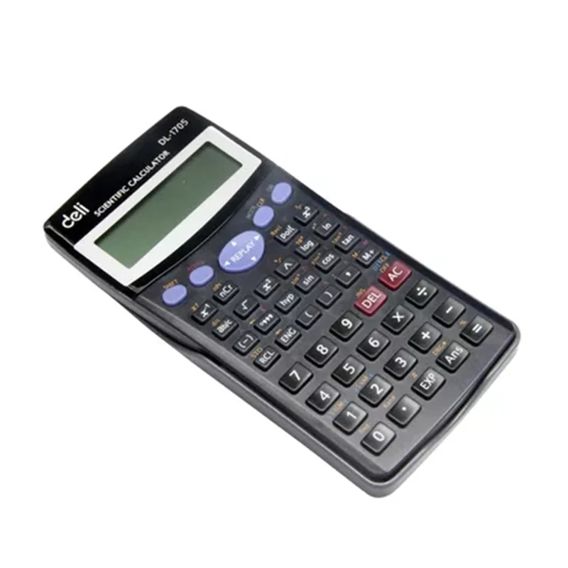 Calculatrice حاسبة علمية ديلي 1705 شاشة كبيرة النتيجة حساب الغطاء الواقي مع 240 وظائف