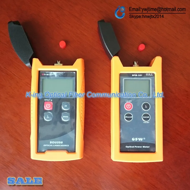 

Fiber Optical Multimeter -50~+26dBmBPM-101 High Precision Handheld Optical Power Meter +BOU-350 Optical Light Source 1310/1550nm