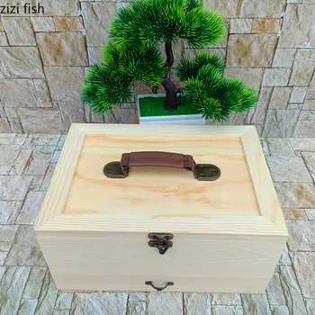 

Wooden Sewing tool Storage Box DIY Multi-function Sewing Box Sewing and embroidery tool Storage box