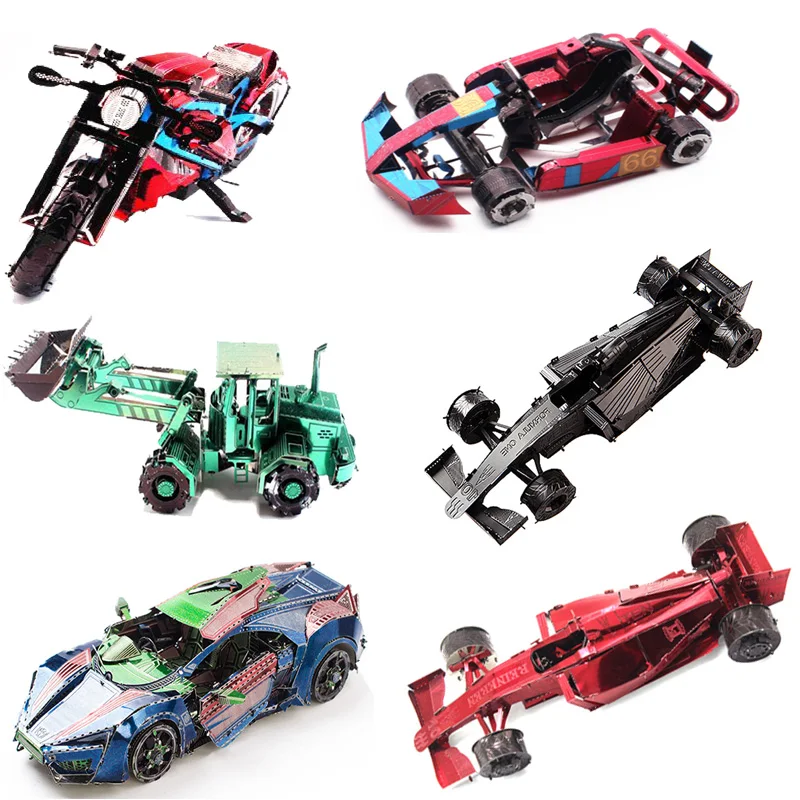 

Racing Series 3D Metal Puzzle Children's Toys Color Puzzle DIY Toy Model Assembled Kit Children's Education Collection Toys