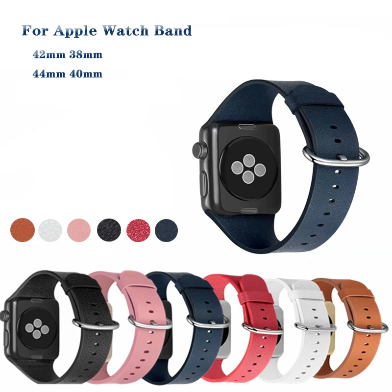 Кожаный ремешок Браслет apple watch 40 мм браслет для apple watch band 44 мм для iwatch band 38 мм серия 4 3 2 1 42 мм аксессуары